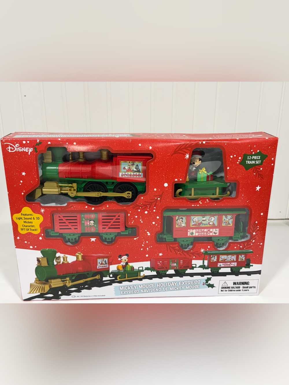 Disney Holiday Train Set with Mickey – Red, Green & Gold